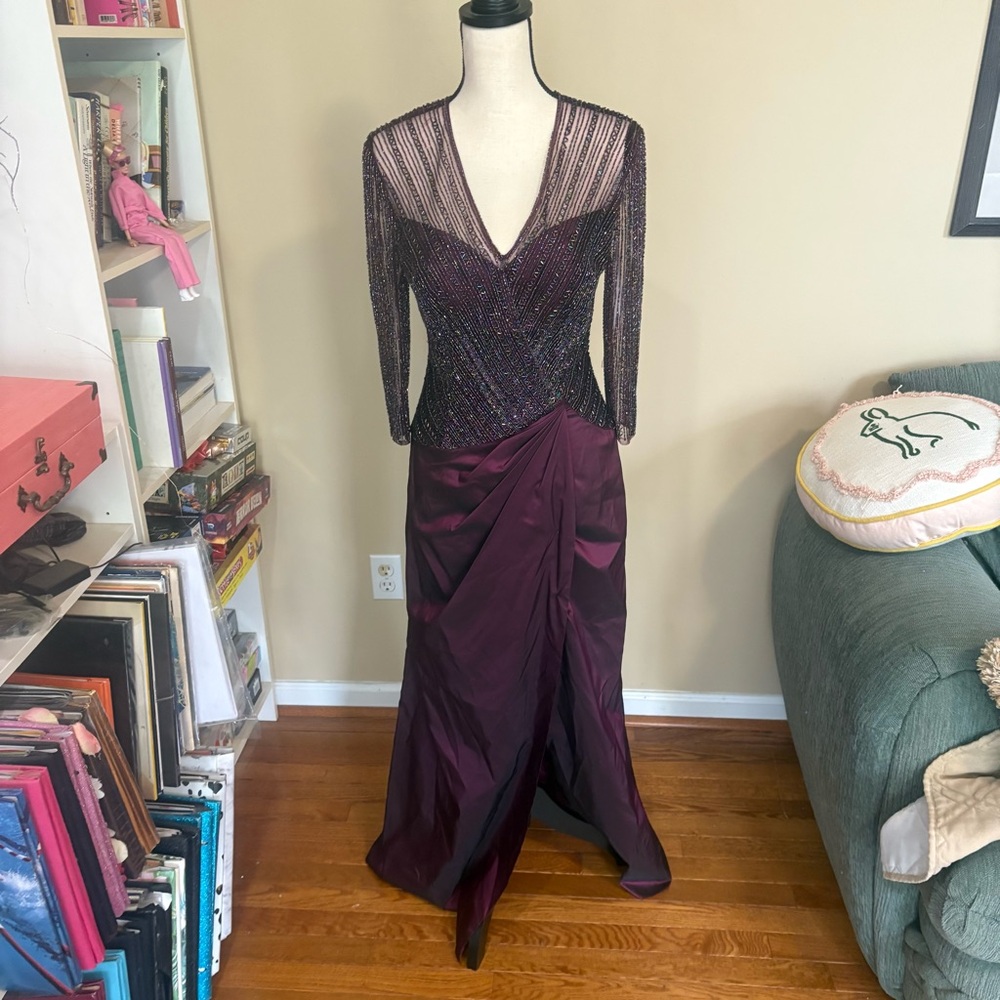 Vintage Jovani Long Sleeve Gown